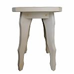 Табурет с резными ножками, Липа, для бани и сауны, 290х290х420 мм, дерево