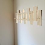 Вешалка Лира, Липа, 5 крючков, для бани и сауны, длина 570 мм, дерево