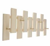 Вешалка Лира, Липа, 5 крючков, для бани и сауны, длина 570 мм, дерево