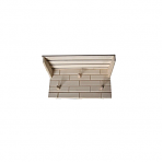 Вешалка с полкой Кирпичики 3 крючка Липа