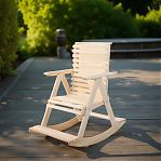 Кресло-качалка Липа, с подлокотниками, для отдыха, для бани и сауны, дерево