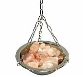 Аромачаша с солью, для бани и сауны,  нержавеющая сталь, испаритель на цепочке, 80х210 мм