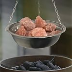 Аромачаша с солью, для бани и сауны,  нержавеющая сталь, испаритель на цепочке, 80х210 мм