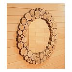 Зеркало из можжевельника d510