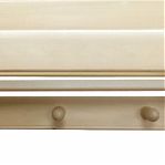 Полка универсальная, Липа, 3 крючка, для бани и сауны, длина 290 мм, дерево