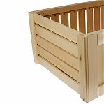 Ящик для белья, Липа, с крышкой, для бани и сауны, 320х500х780 мм, дерево