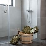 Шайка ТПЛ-14 для бани, дерево липа, вставка из пластика, бежевый, 12 л