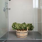 Шайка ТПЛ-14 для бани, дерево липа, вставка из пластика, бежевый, 12 л