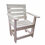 Кресло с подлокотниками, Липа, для отдыха, для бани и сауны, 490х650х860 мм, дерево