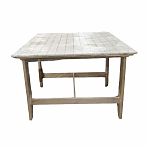 Стол квадратный, не раскладной, 755х1000х1000 мм, Липа, для бани и сауны