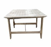 Стол квадратный, не раскладной, 755х1000х1000 мм, Липа, для бани и сауны