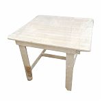 Стол квадратный, не раскладной, 755х1000х1000 мм, Липа, для бани и сауны