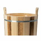 Запарник банный для веников ТПЛ-43, объем 16 литров, липа, вставка из пластика, ручки