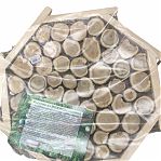 Панно Ромб, Можжевельник, в рамке, для бани и сауны, диаметр 500 мм, дерево