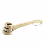 Черпак R-SAUNA МЧ-6, объем 0.2 л, Липа, вставка из нержавеющей стали, бондарный, дерево