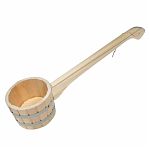 Черпак R-SAUNA МЧ-1, объем 0.6 л, Липа, натуральный цвет, бондарный, дерево