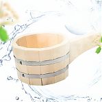 Черпак R-SAUNA МЧ-1, объем 0.6 л, Липа, натуральный цвет, бондарный, дерево