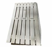 Решетка для пола с рифленой поверхностью, деревянная, цвет натуральный, 600х1000 мм