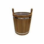 Запарник для бани и сауны, Банная линия 12-846, объем 13 л, Термолипа, вставка из пластика, дерево