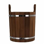 Запарник для бани и сауны, Банная линия 12-846, объем 13 л, Термолипа, вставка из пластика, дерево