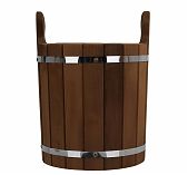 Запарник для бани и сауны, Банная линия 12-846, объем 13 л, Термолипа, вставка из пластика, дерево