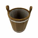 Запарник для бани и сауны, Банная линия 12-846, объем 13 л, Термолипа, вставка из пластика, дерево