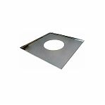 Экран Защитный для печей и каминов 500х500 мм, нержавеющая сталь, толщина 0.5 мм, d180 мм