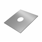 Экран Защитный для печей и каминов 500х500 мм, нержавеющая сталь, толщина 0.5 мм, d180 мм