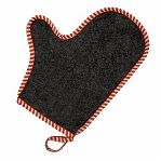 Набор для бани и сауны 212F Банщик Н-13, войлок серый, шапка, коврик, рукавица, тапки