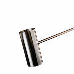 Ковш Стакан, объем 0.2 л, нержавеющая сталь, для бани и сауны, ручка из дерева