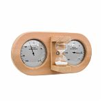 Станция банная 212F ТН-25R SILVER термогигрометр с песочными часами, кедр, светло-коричневый