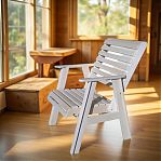 Кресло с регулируемой спинкой, Липа, для бани и сауны, для отдыха, дерево