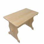 Стол прямоугольный, Осина, для бани и сауны, не раскладывается, 550х700х1000 мм, дерево