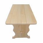 Стол прямоугольный, Осина, для бани и сауны, не раскладывается, 550х700х1000 мм, дерево