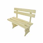 Лавка со спинкой, Осина, для бани и сауны, для отдыха, 300х440х1500 мм, дерево