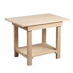 Стол журнальный, Липа, для бани и сауны, 490х530х745 мм, дерево