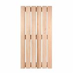 Решетка на пол, дерево Липа, для бани и сауны, бежевая, 600х1100 мм