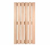 Решетка на пол, дерево Липа, для бани и сауны, бежевая, 600х1100 мм