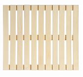 Решетка на пол, дерево Липа, для бани и сауны, бежевая, 500х800 мм