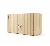 Ящик настенный, Липа, для бани и сауны, 295х395х800 мм, дерево