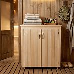 Комод большой, Липа, для бани и сауны, 450х850х930 мм, дерево