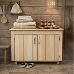 Комод малый, Липа, для бани и сауны, 460х560х850 мм, дерево