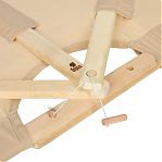 Веер для разгона пара Банные штучки 33165, Липа, текстиль, для бани и сауны, длина 770 мм, бежевый