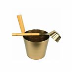 Набор 212F OXY-M Platina-2, шайка 5 л, черпак 0.2 л, алюминий, ручки из бамбука