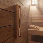 Часы песочные 212F SG-4 Gold, на 15 мин, белый песок, для бани и сауны, настенные, 67х300 мм, дерево