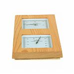Станция банная 212F TH-31R SQUARE термогигрометр, канадский кедр, светло-коричневый