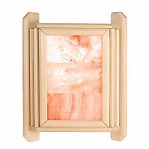 Абажур из гималайской соли 3 плитки, Липа, для бани и сауны, угловой