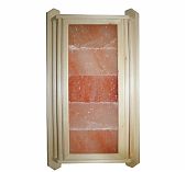 Абажур из гималайской соли 5 плиток, Липа, для бани и сауны, угловой