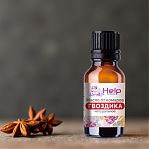 Масло эфирное Help Гвоздика, для бани и сауны, от комаров, для ароматерапии, объем 15 мл