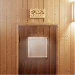 Станция банная Proffi Sauna PS0570, Прямоугольная, с двумя стрелками, термометр и гигрометр